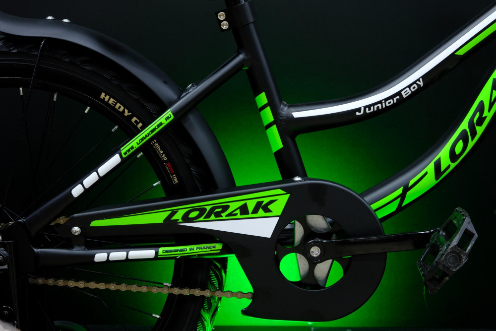Lorak Junior 18 Boy Матовый Чёрный/Зелёный