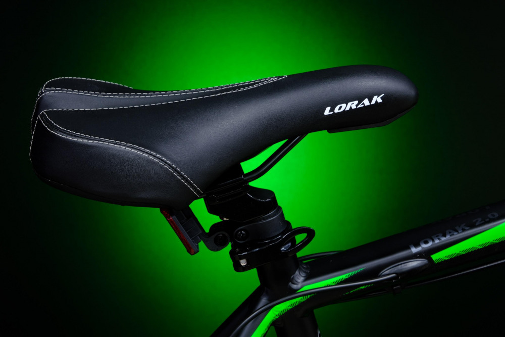 Lorak 2.0 Матовый Чёрный/Зелёный рама 19 (на рост 171-182) (27.5)